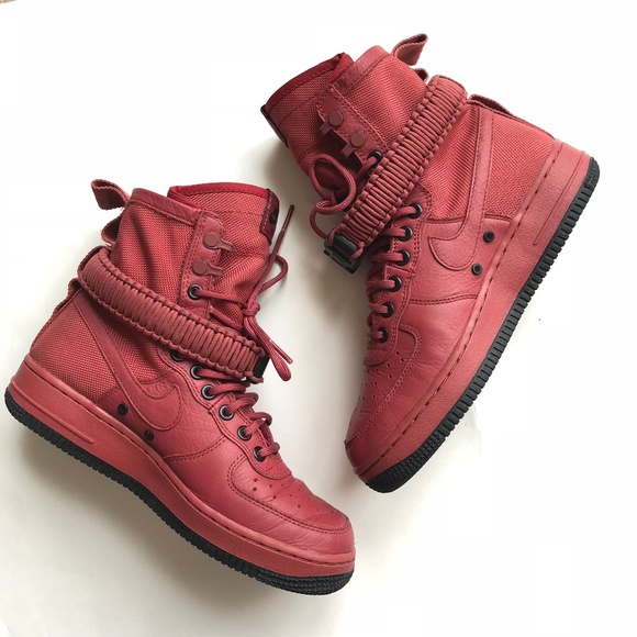 nike air force 1 high top red